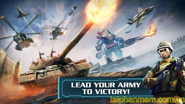 World at Arms cho Android Game chiến tranh thế hệ mới